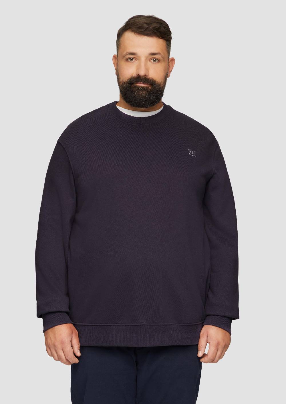 S.Oliver Sweatshirt Aus Baumwollmix Mit Logo-Detail