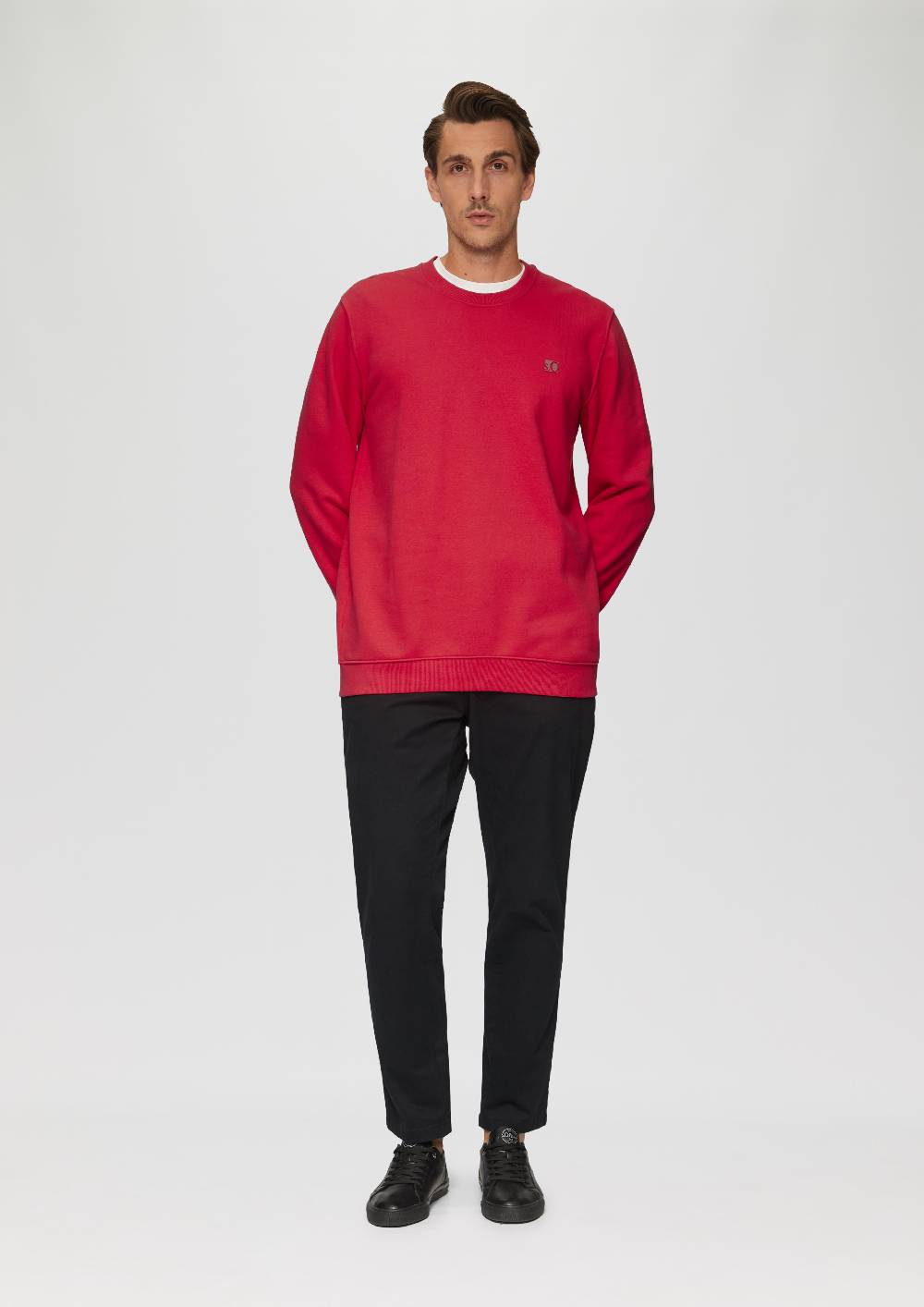 S.Oliver Sweatshirt Aus Baumwollmix Mit Logo-Detail