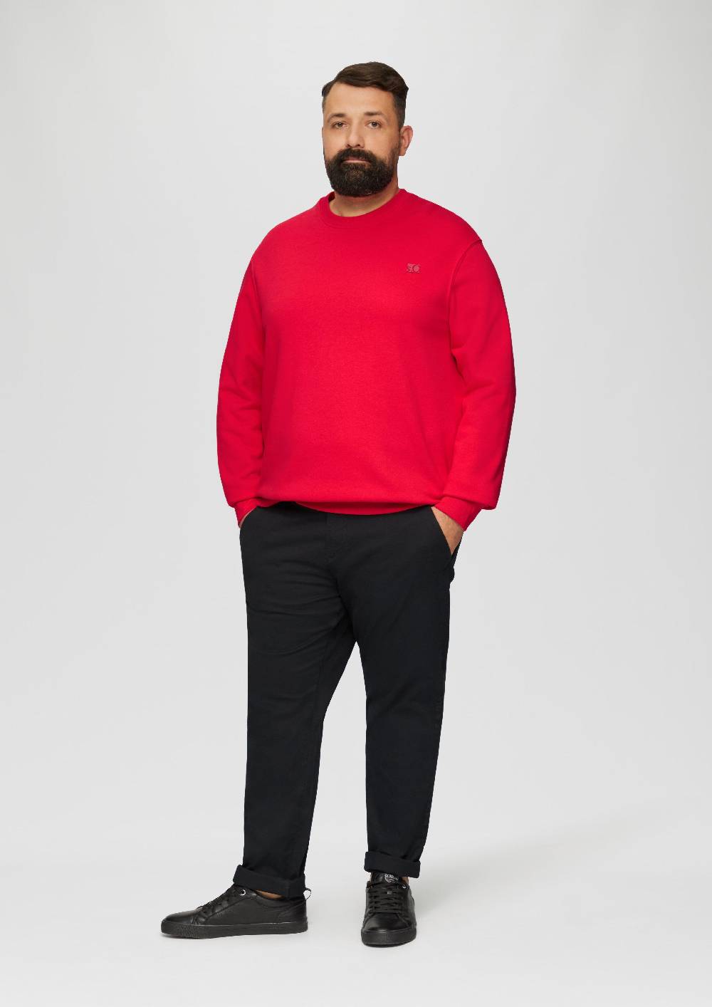S.Oliver Sweatshirt Aus Baumwollmix Mit Logo-Detail