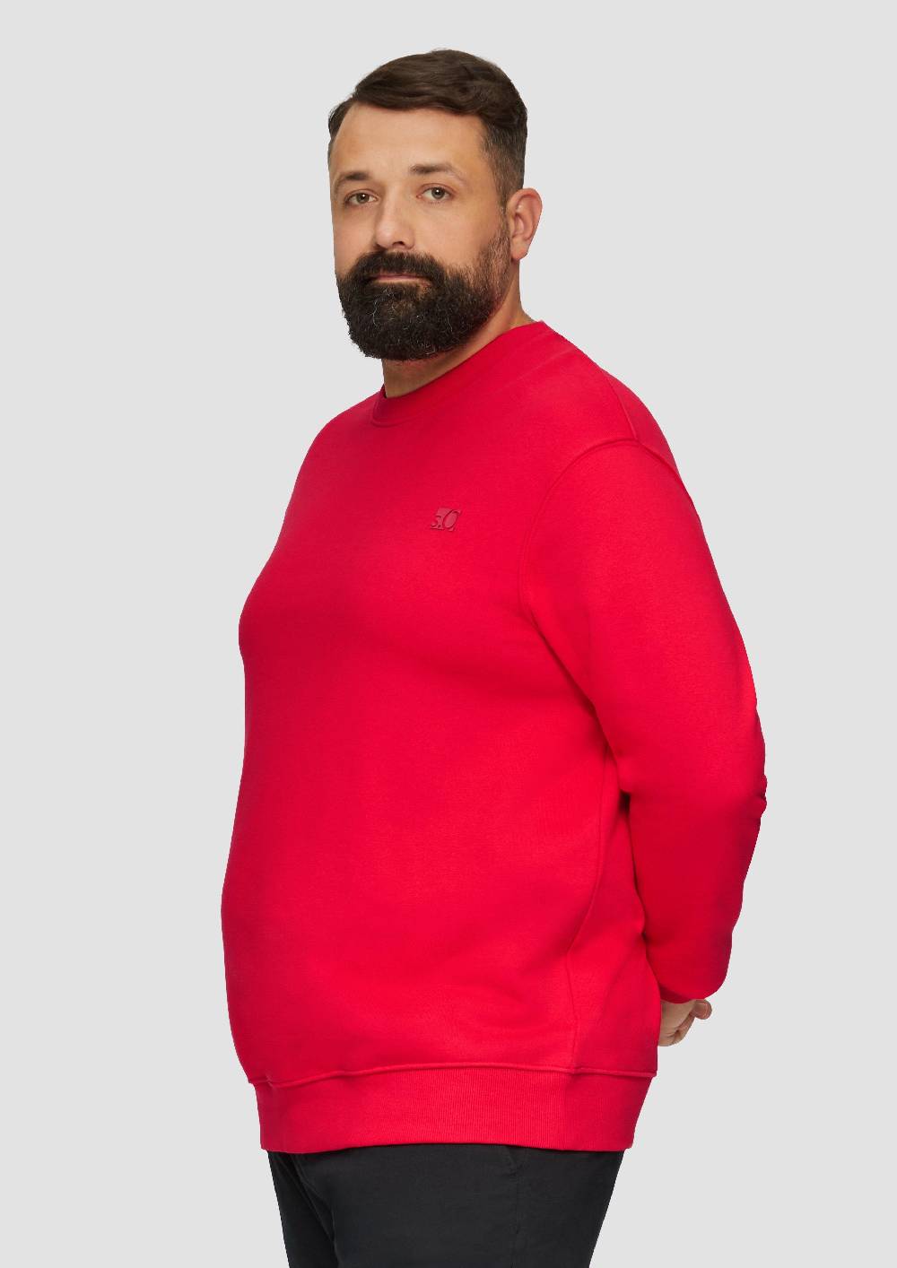 S.Oliver Sweatshirt Aus Baumwollmix Mit Logo-Detail