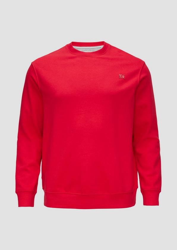 s.Oliver Sweatshirt aus Baumwollmix mit Logo-Detail
