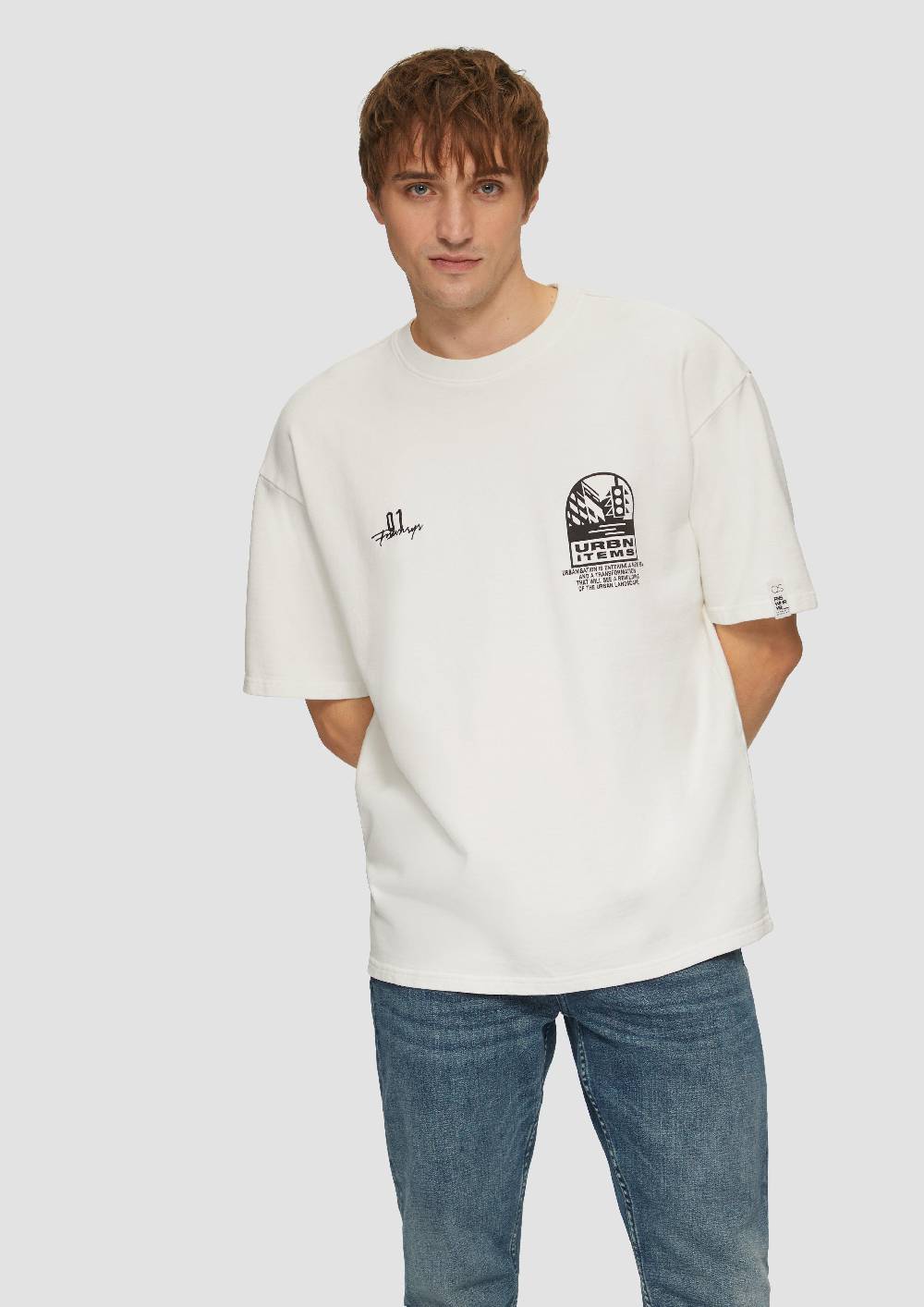 S.Oliver Sweatshirt Im Loose Fit Mit Front- Und Rückenprint