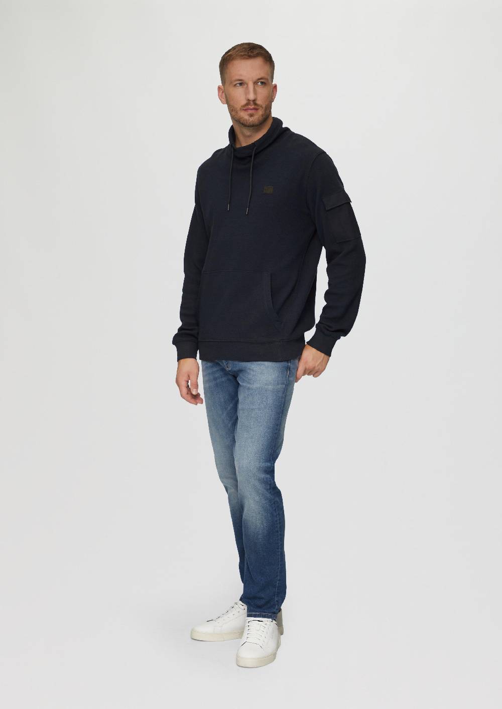 S.Oliver Sweatshirt Mit Kängurutasche Und Snood-Kragen