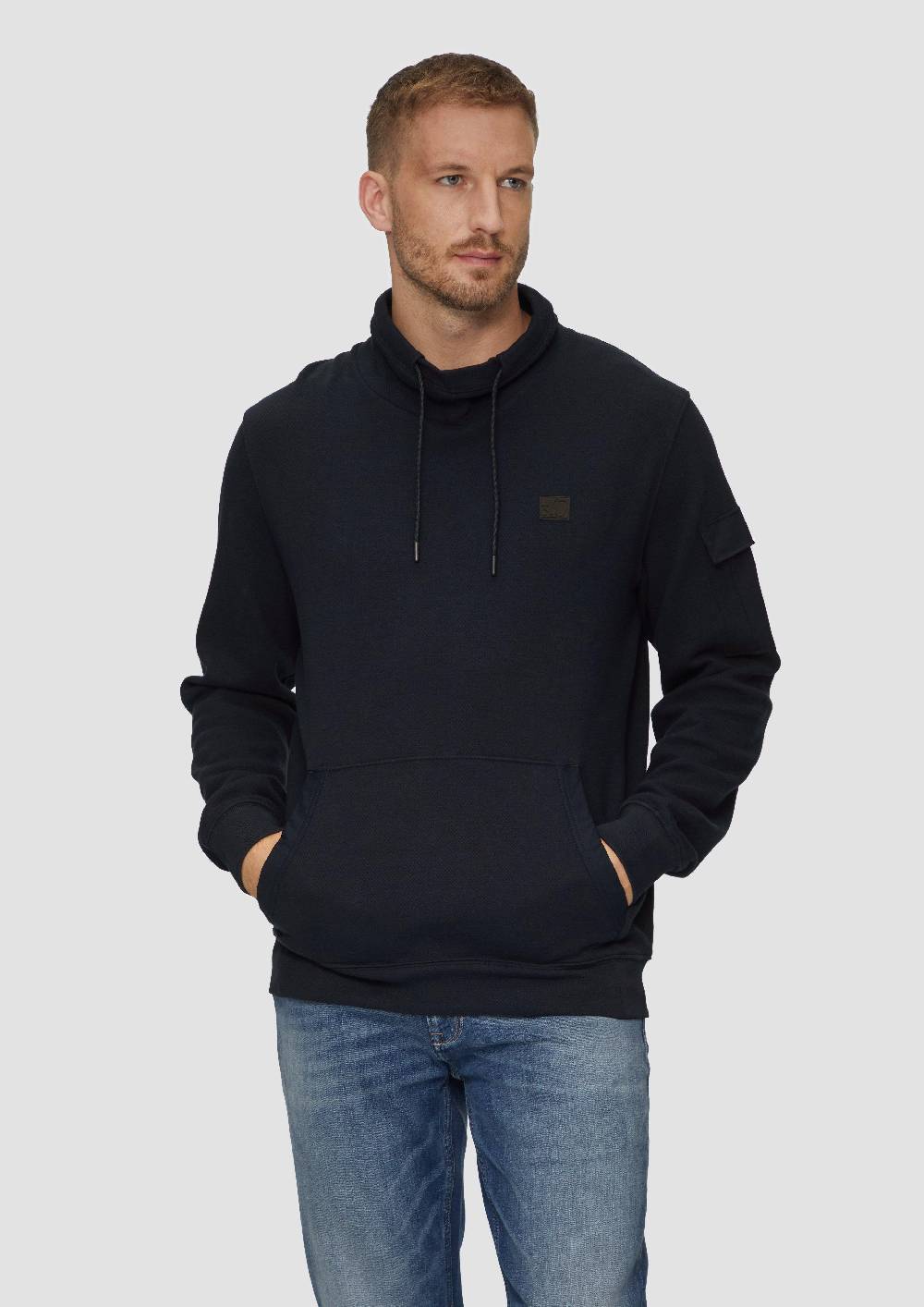 S.Oliver Sweatshirt Mit Kängurutasche Und Snood-Kragen