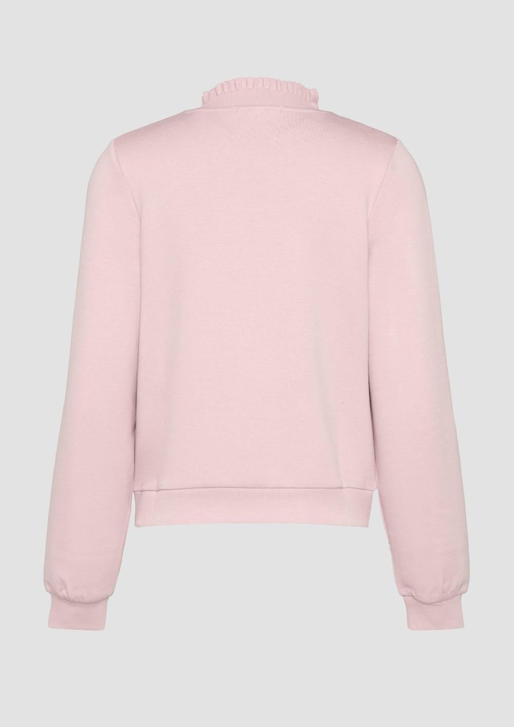 S.Oliver Sweatshirt Mit Strickkragen Aus Viskosemix