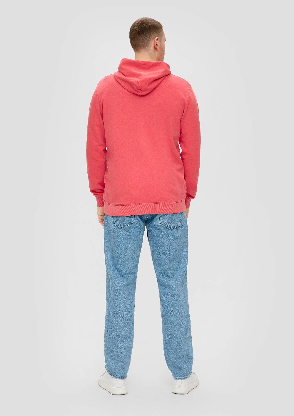 S.Oliver Sweatshirtjacke Mit Garment Dye Und Kapuze