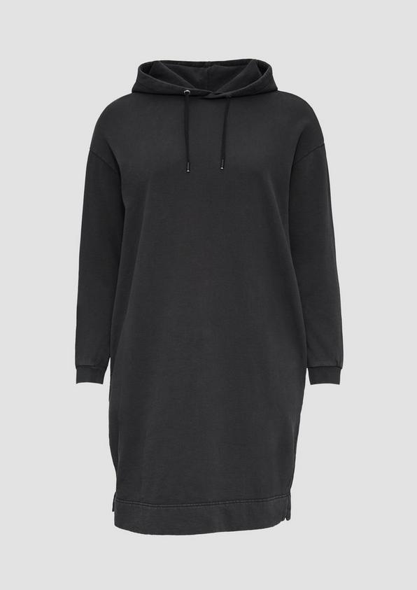 s.Oliver Sweatshirtkleid mit Kapuze und Eingrifftaschen