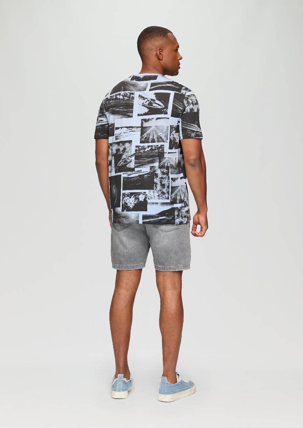 S.Oliver T-Shirt Aus Baumwoll-Jersey Mit All-over-Print