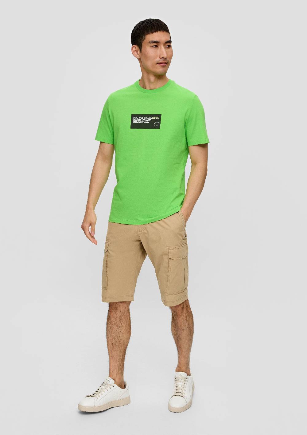 S.Oliver T-Shirt Aus Baumwoll-Jersey Mit Frontprint