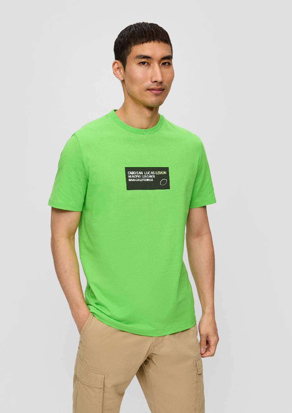 S.Oliver T-Shirt Aus Baumwoll-Jersey Mit Frontprint