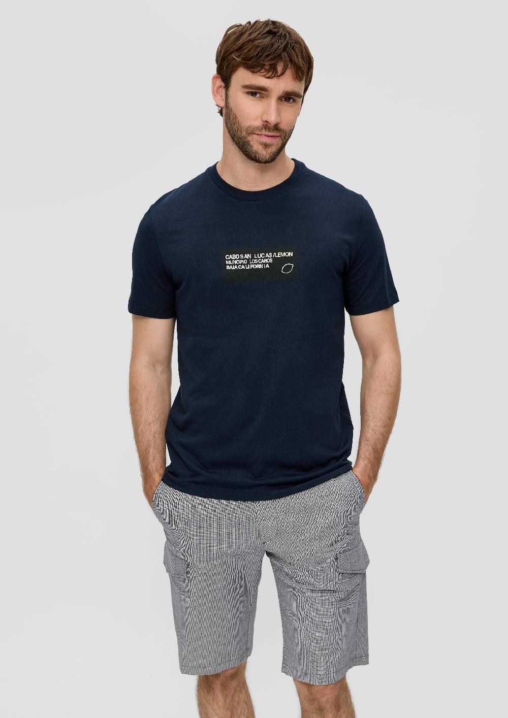 S.Oliver T-Shirt Aus Baumwoll-Jersey Mit Frontprint