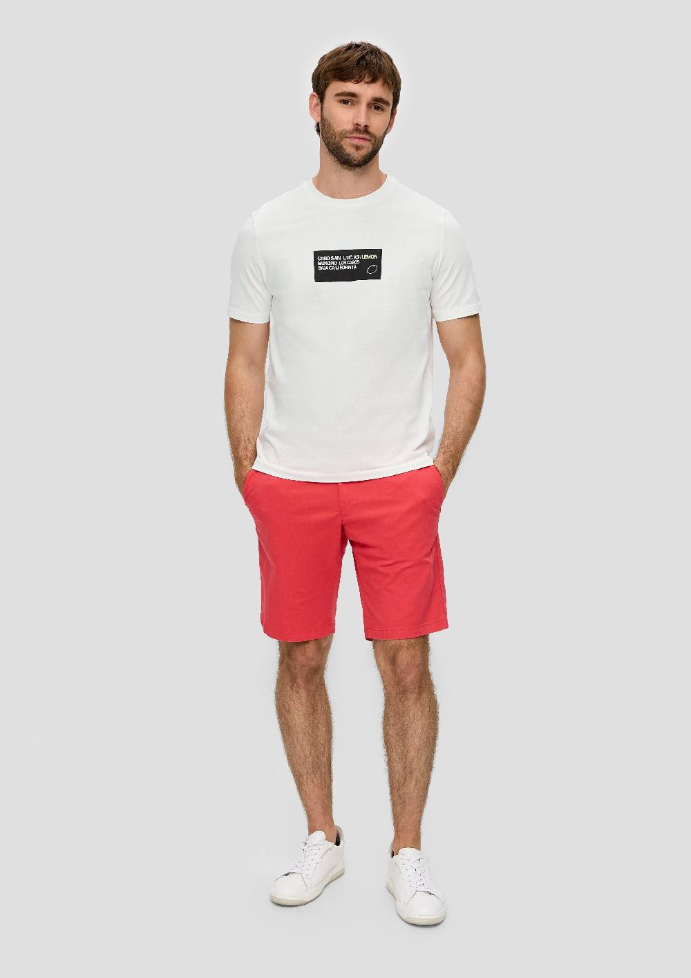 S.Oliver T-Shirt Aus Baumwoll-Jersey Mit Frontprint