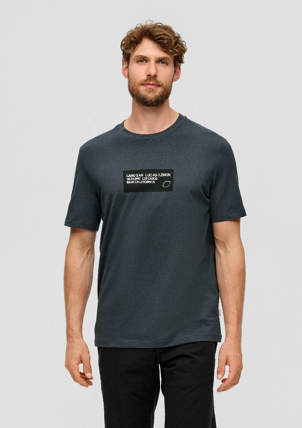 S.Oliver T-Shirt Aus Baumwoll-Jersey Mit Frontprint