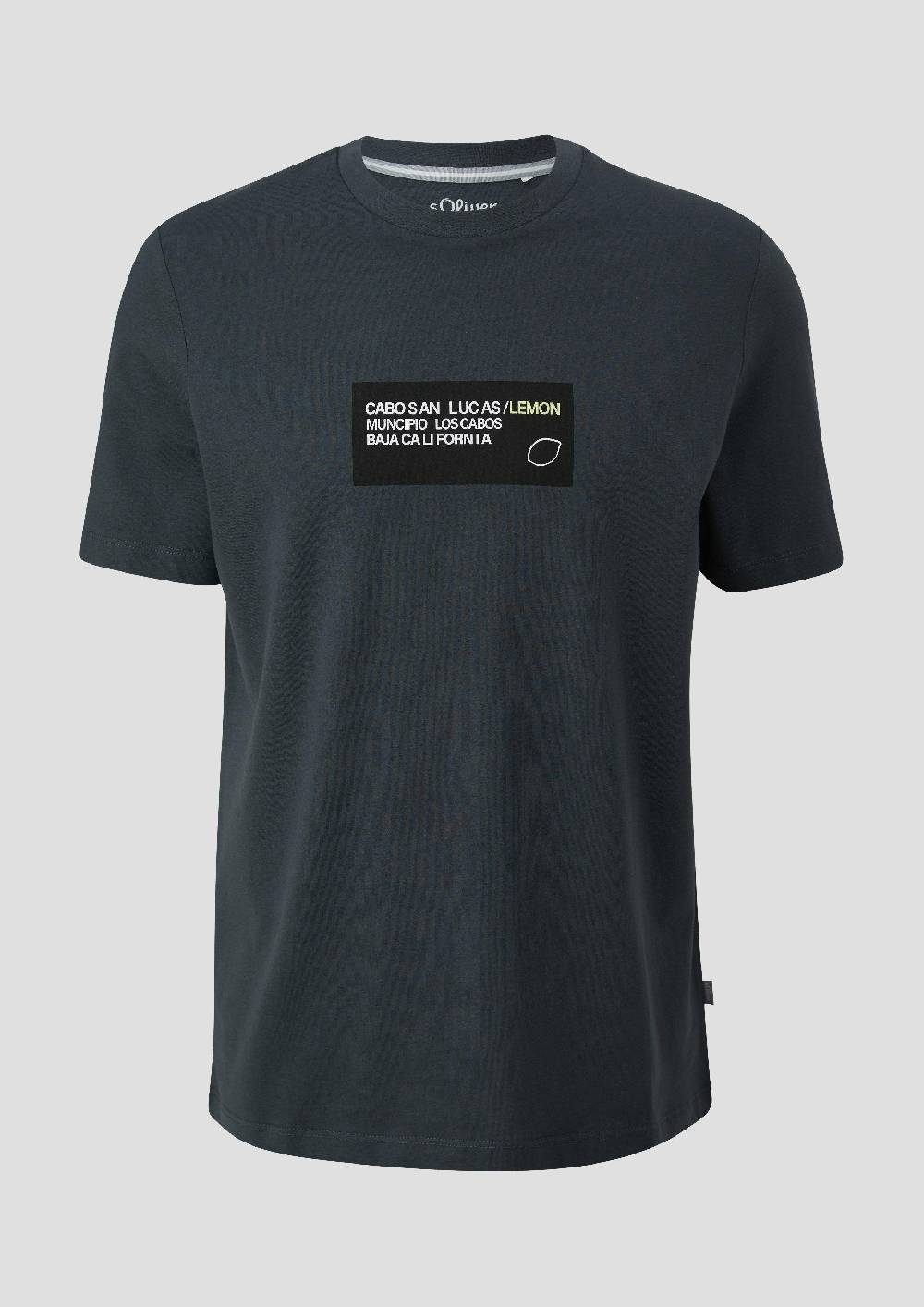 S.Oliver T-Shirt Aus Baumwoll-Jersey Mit Frontprint