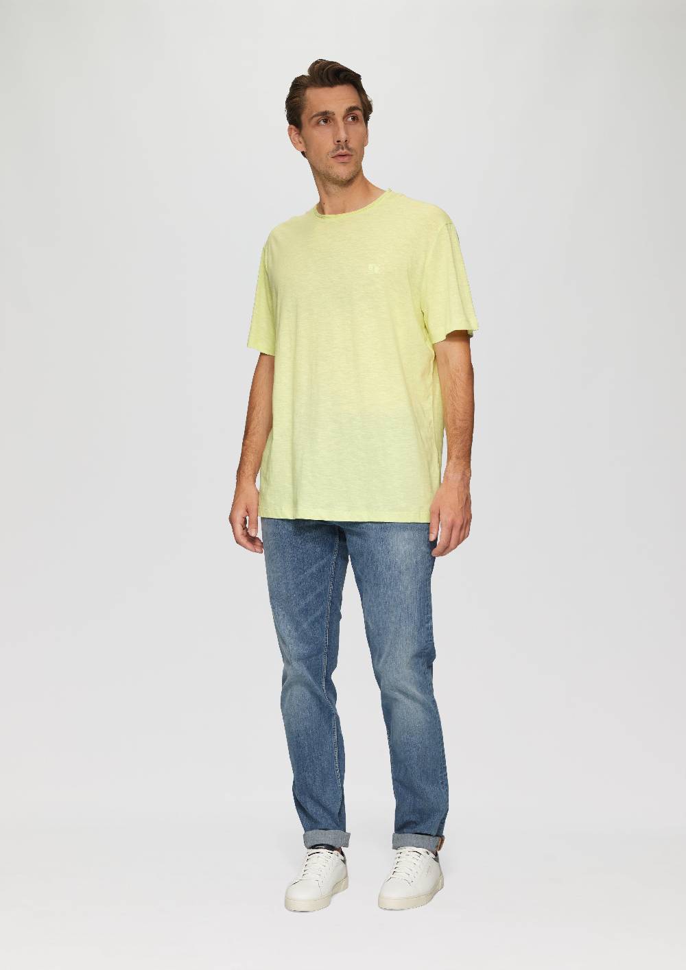 S.Oliver T-Shirt Aus Baumwoll-Jersey Mit Logo-Print
