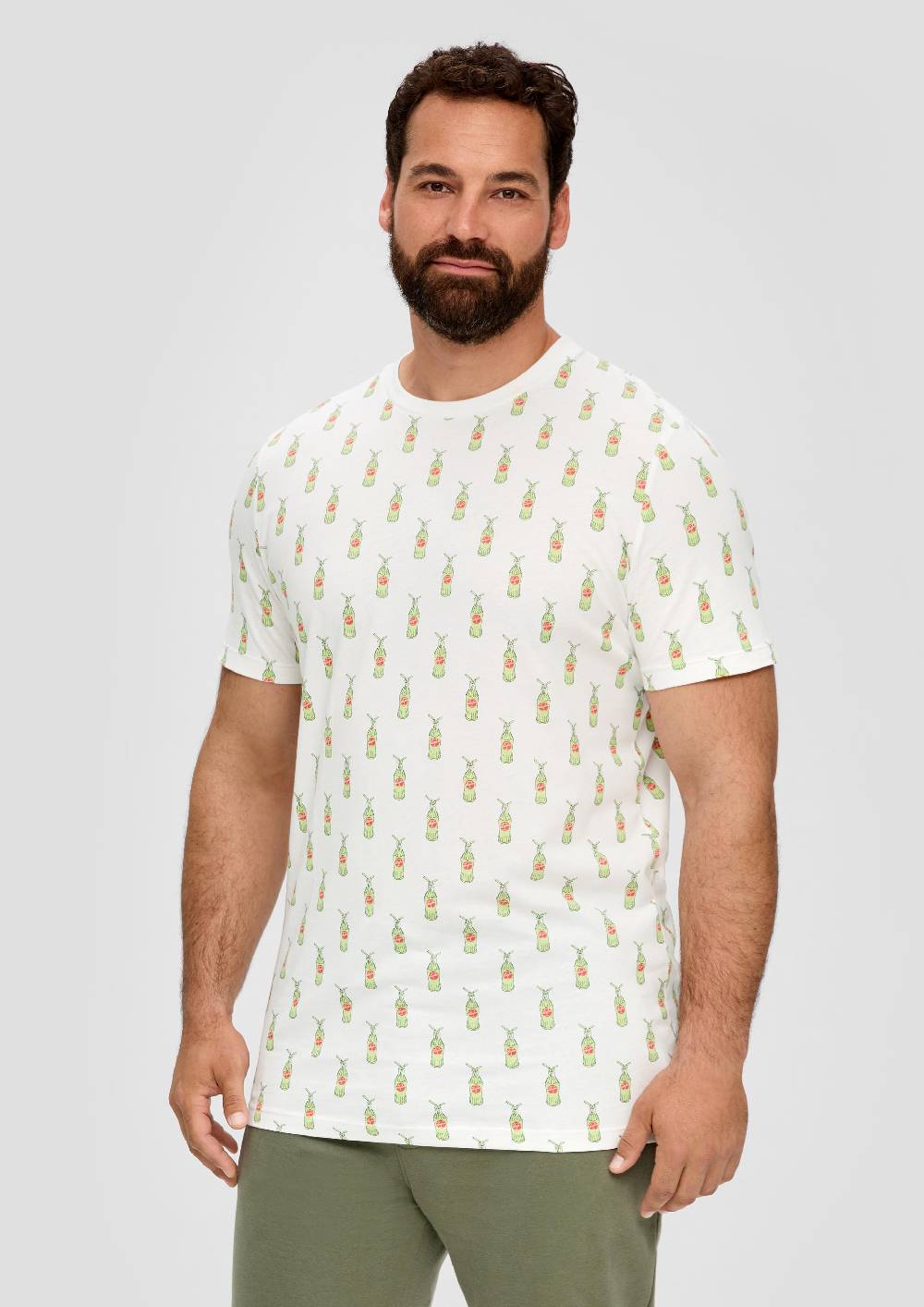S.Oliver T-Shirt Aus Baumwoll-Jersey Mit Sinalco®-Print