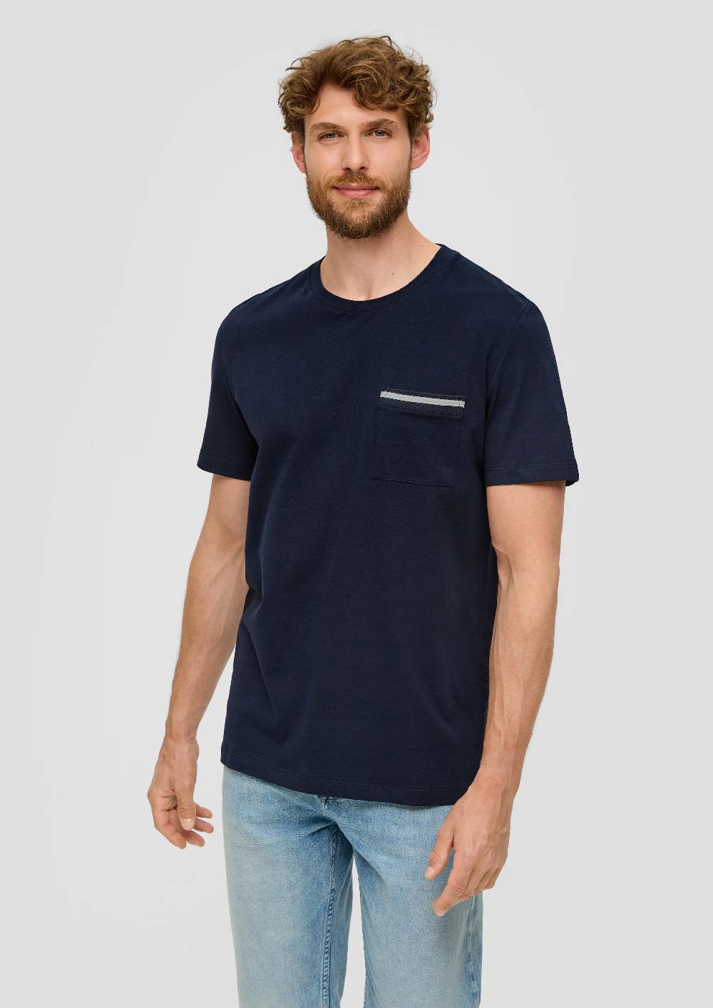 S.Oliver T-Shirt Aus Baumwolle Mit Aufgesetzter Brusttasche