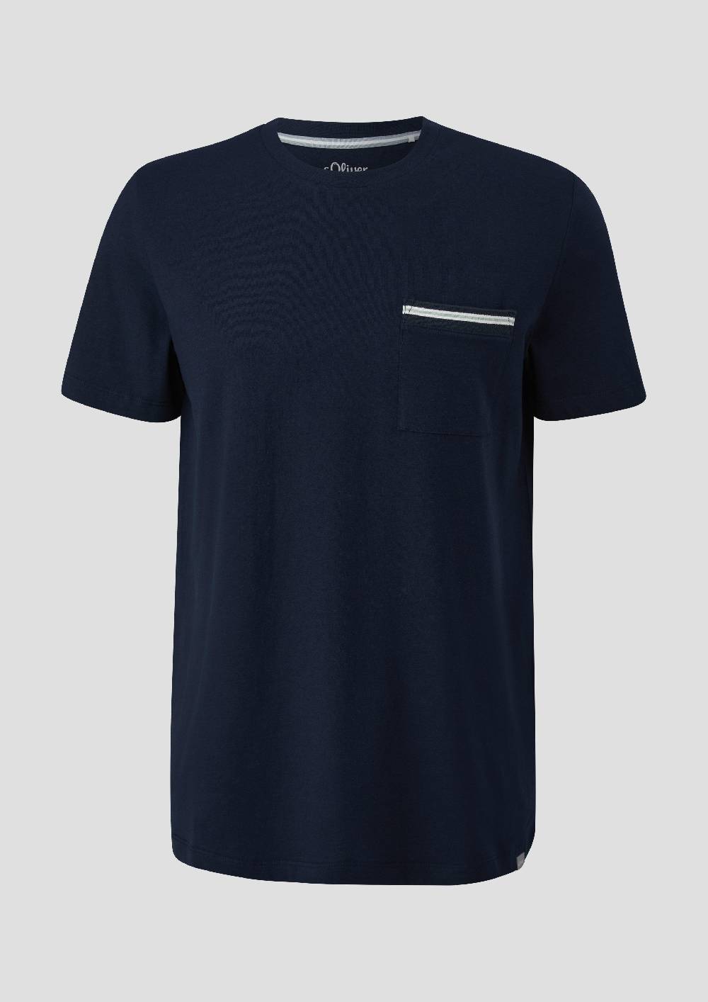 S.Oliver T-Shirt Aus Baumwolle Mit Aufgesetzter Brusttasche
