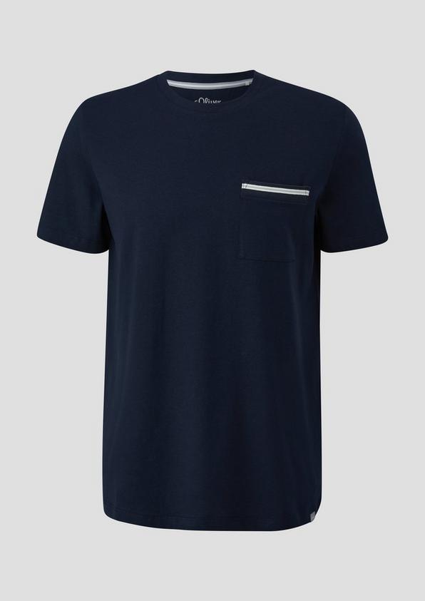 s.Oliver T-Shirt aus Baumwolle mit aufgesetzter Brusttasche