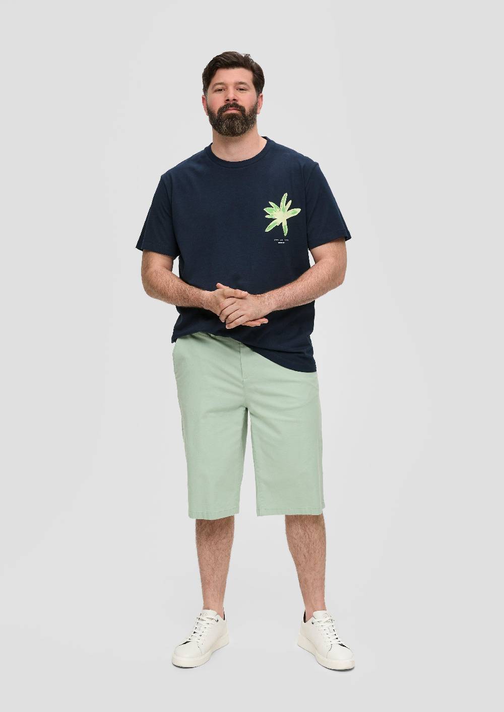 S.Oliver T-Shirt Aus Baumwolle Mit Floralem Artwork