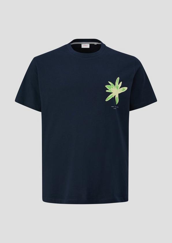 s.Oliver T-Shirt aus Baumwolle mit floralem Artwork