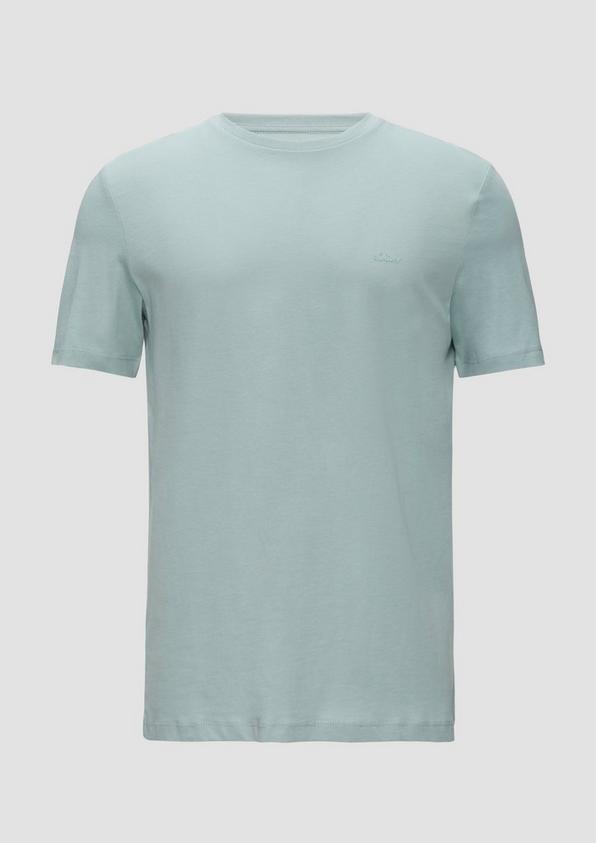s.Oliver T-Shirt aus reiner Baumwolle mit Logo-Print