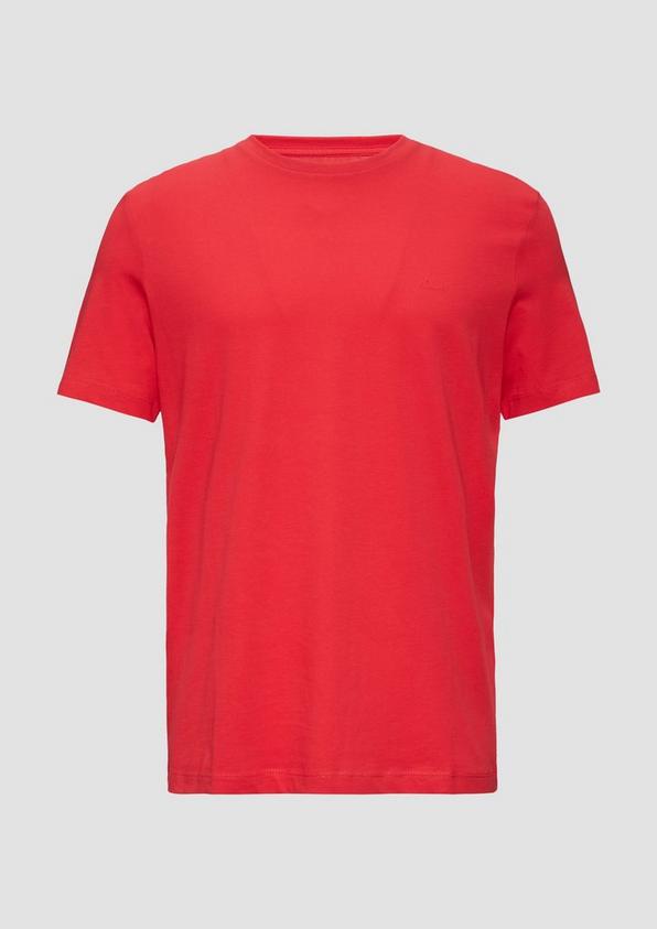 s.Oliver T-Shirt aus reiner Baumwolle mit Logo-Print