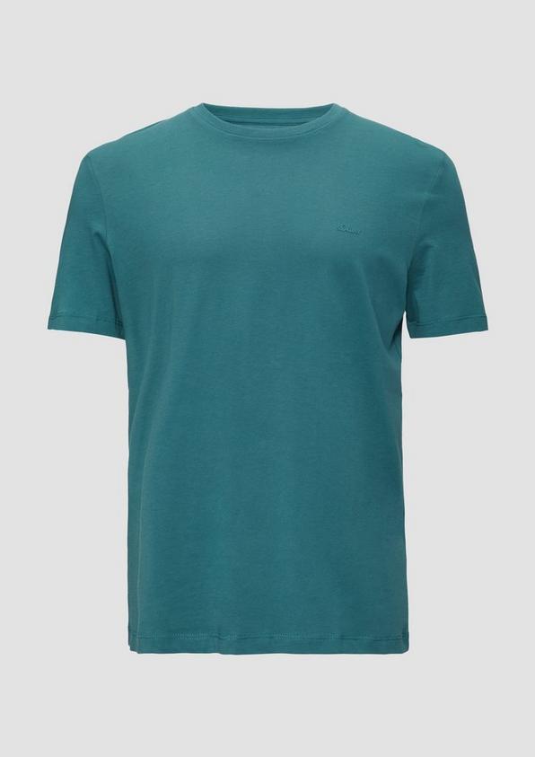 s.Oliver T-Shirt aus reiner Baumwolle mit Logo-Print