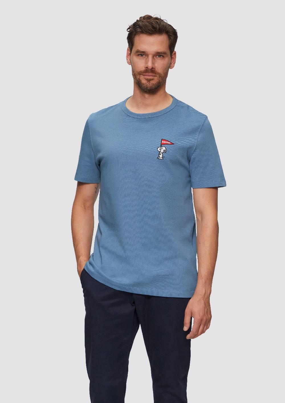 S.Oliver T-Shirt Aus Schwerer Jersey-Ware Mit Peanuts®-Motiv