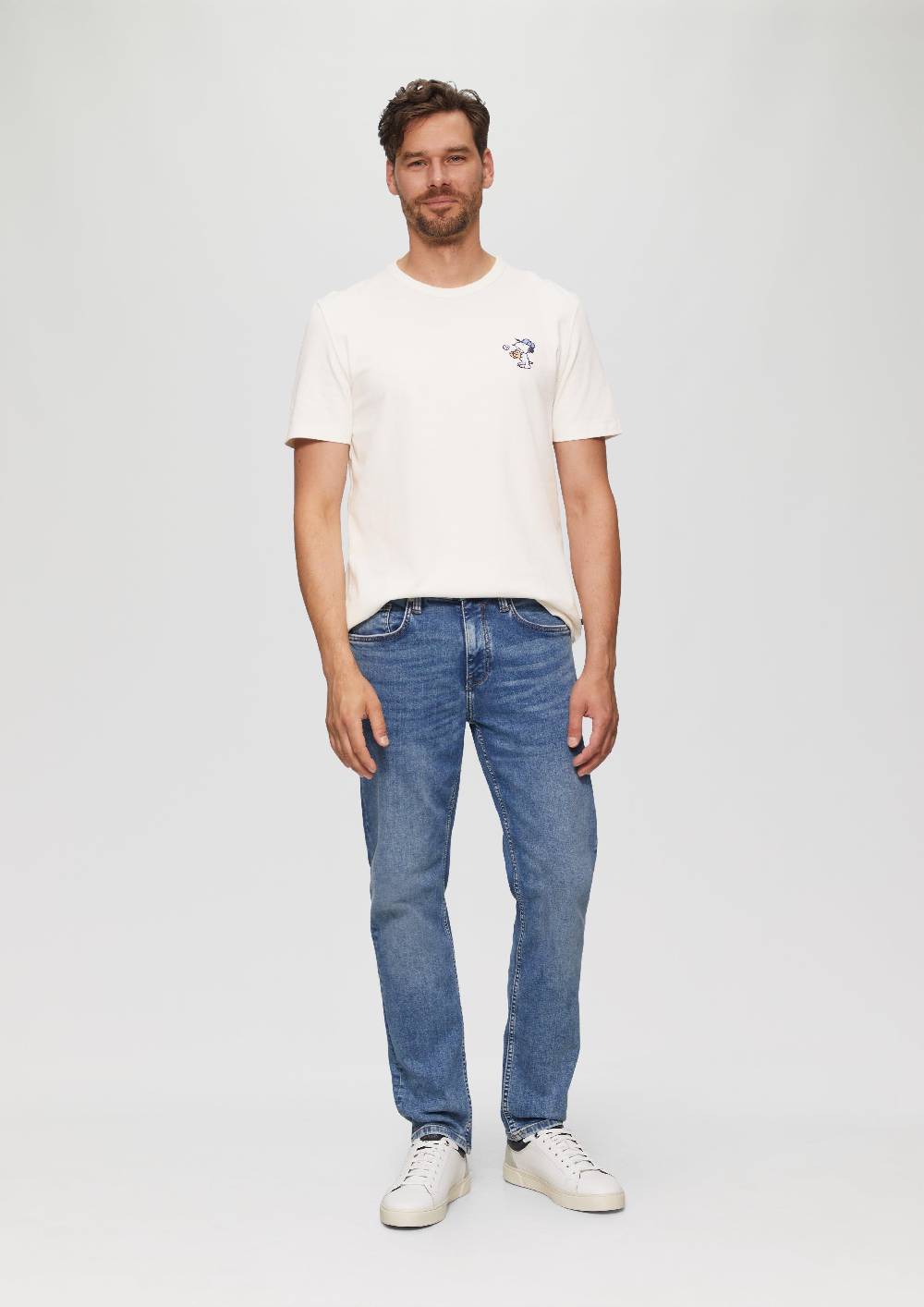 S.Oliver T-Shirt Aus Schwerer Jersey-Ware Mit Peanuts®-Motiv