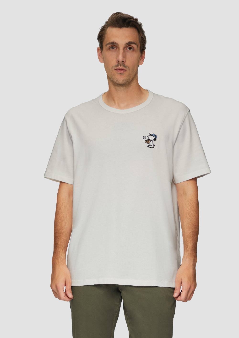 S.Oliver T-Shirt Aus Schwerer Jersey-Ware Mit Peanuts®-Motiv