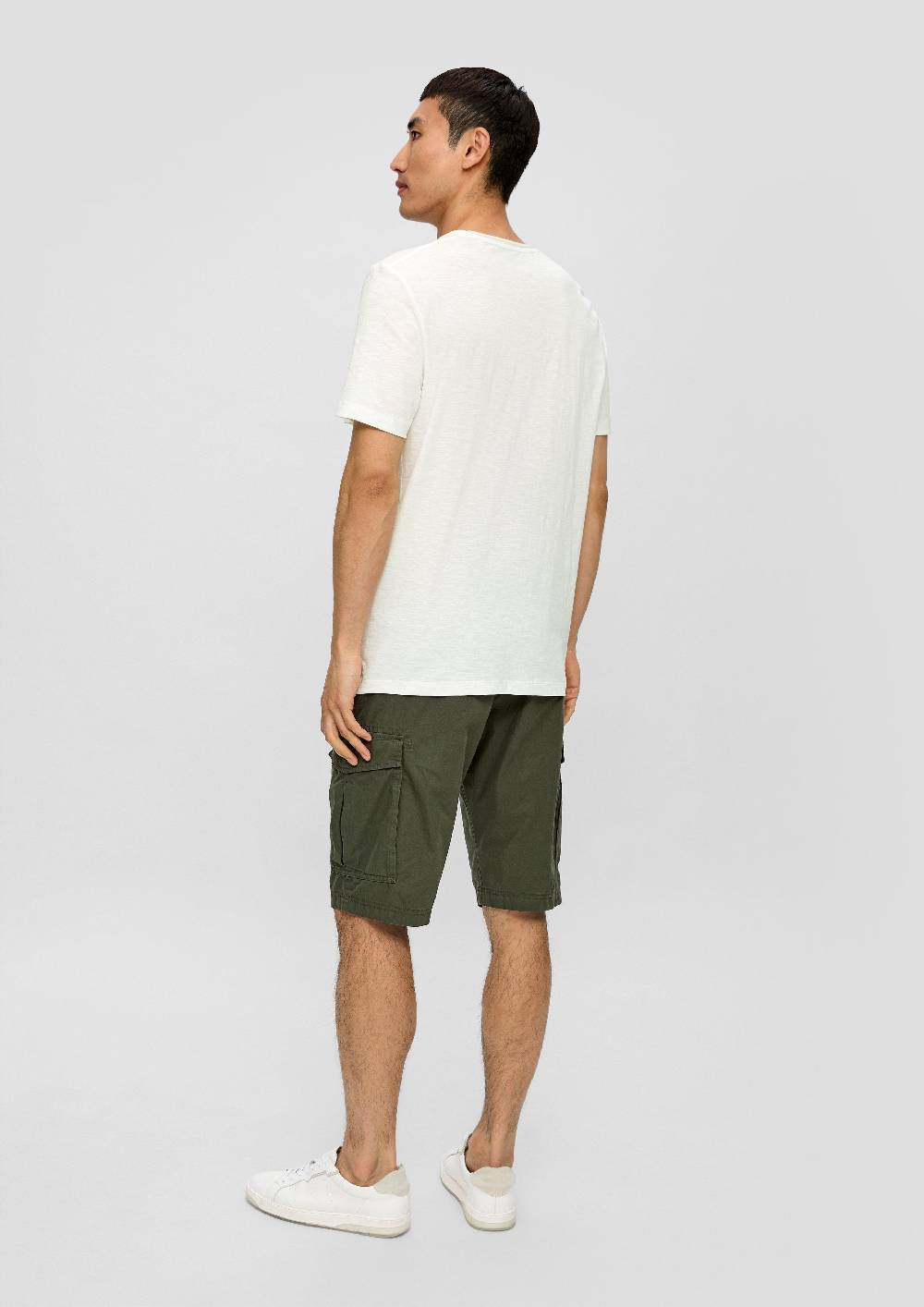 S.Oliver T-Shirt Mit Flammgarn-Struktur Und Logo-Print