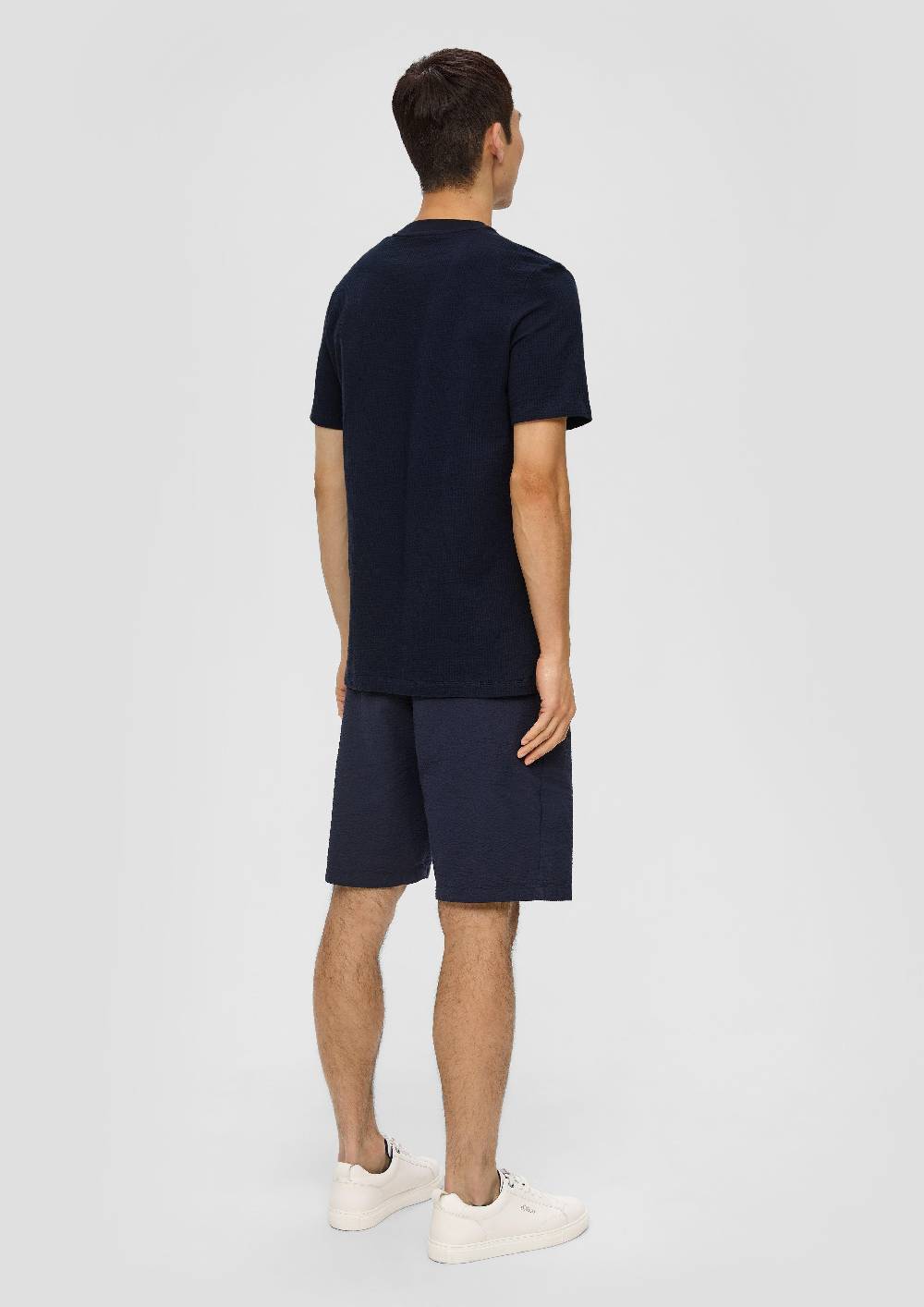 S.Oliver T-Shirt Mit Henley-Ausschnitt Und Applikation