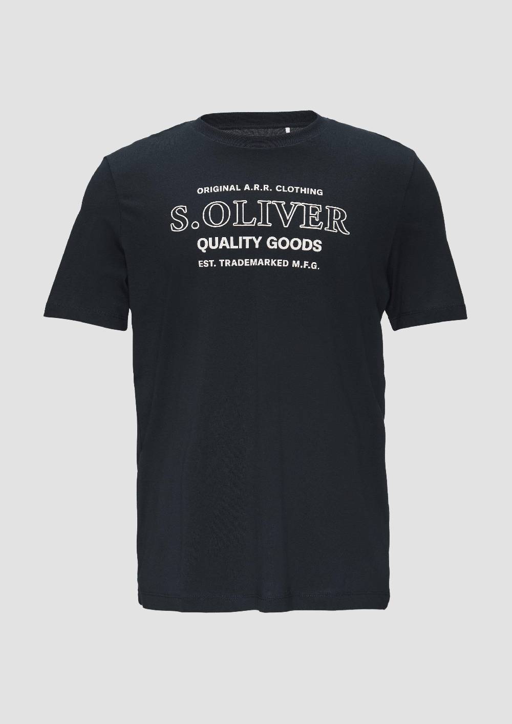 S.Oliver T-Shirt Mit Logo-Motiven Aus Reiner Baumwolle