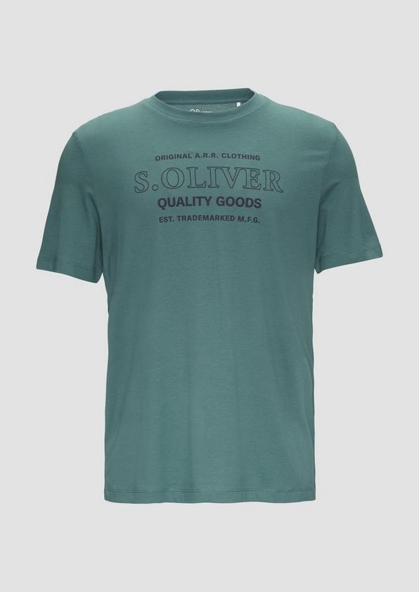 s.Oliver T-Shirt mit Logo-Motiven aus reiner Baumwolle