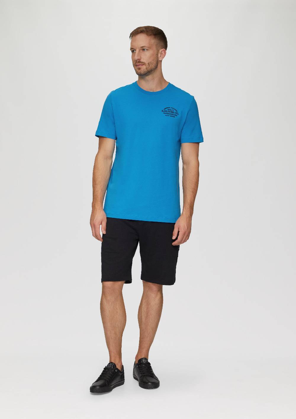 S.Oliver T-Shirt Mit Logo-Motiven Aus Reiner Baumwolle