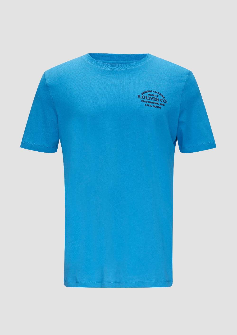 S.Oliver T-Shirt Mit Logo-Motiven Aus Reiner Baumwolle