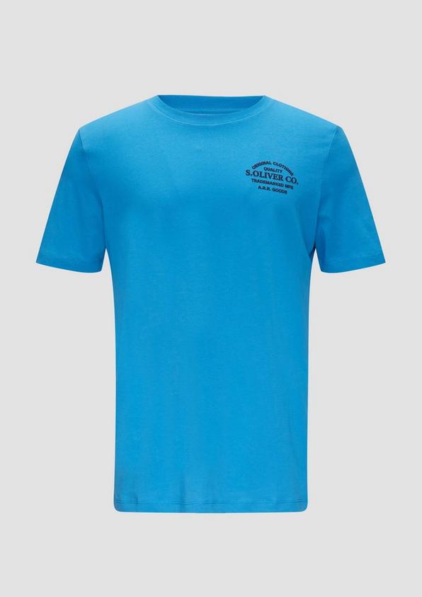 s.Oliver T-Shirt mit Logo-Motiven aus reiner Baumwolle