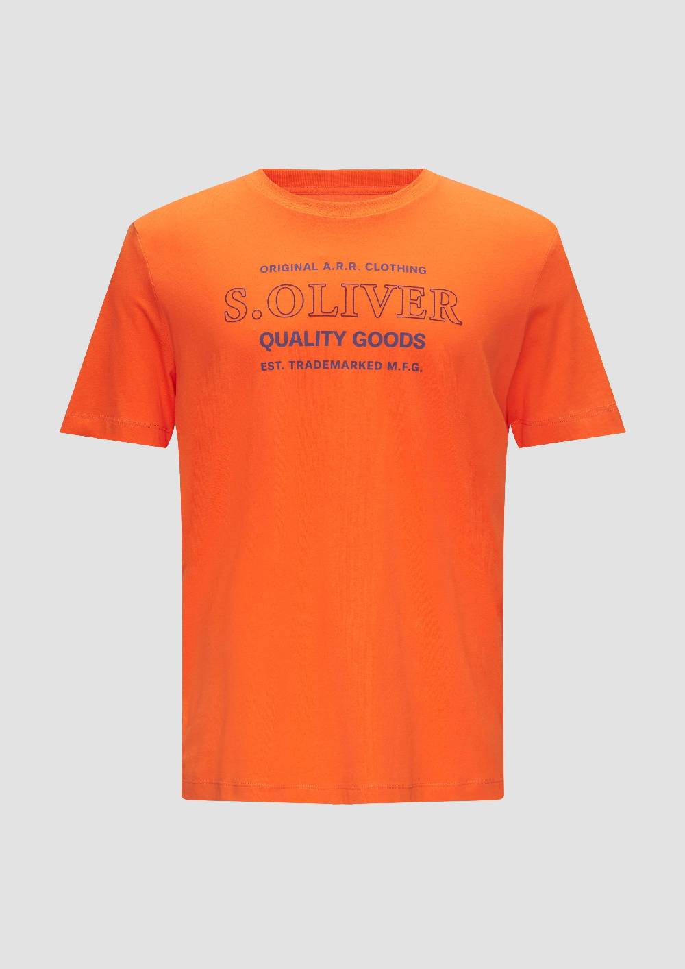 S.Oliver T-Shirt Mit Logo-Motiven Aus Reiner Baumwolle