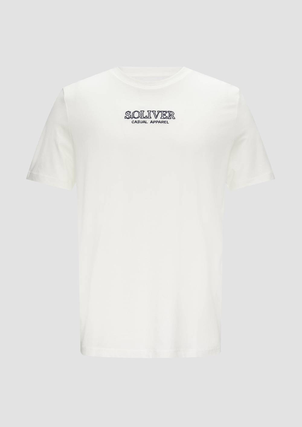 S.Oliver T-Shirt Mit Logo-Motiven Aus Reiner Baumwolle