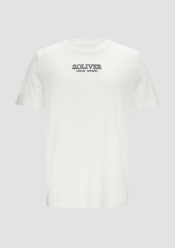 s.Oliver T-Shirt mit Logo-Motiven aus reiner Baumwolle
