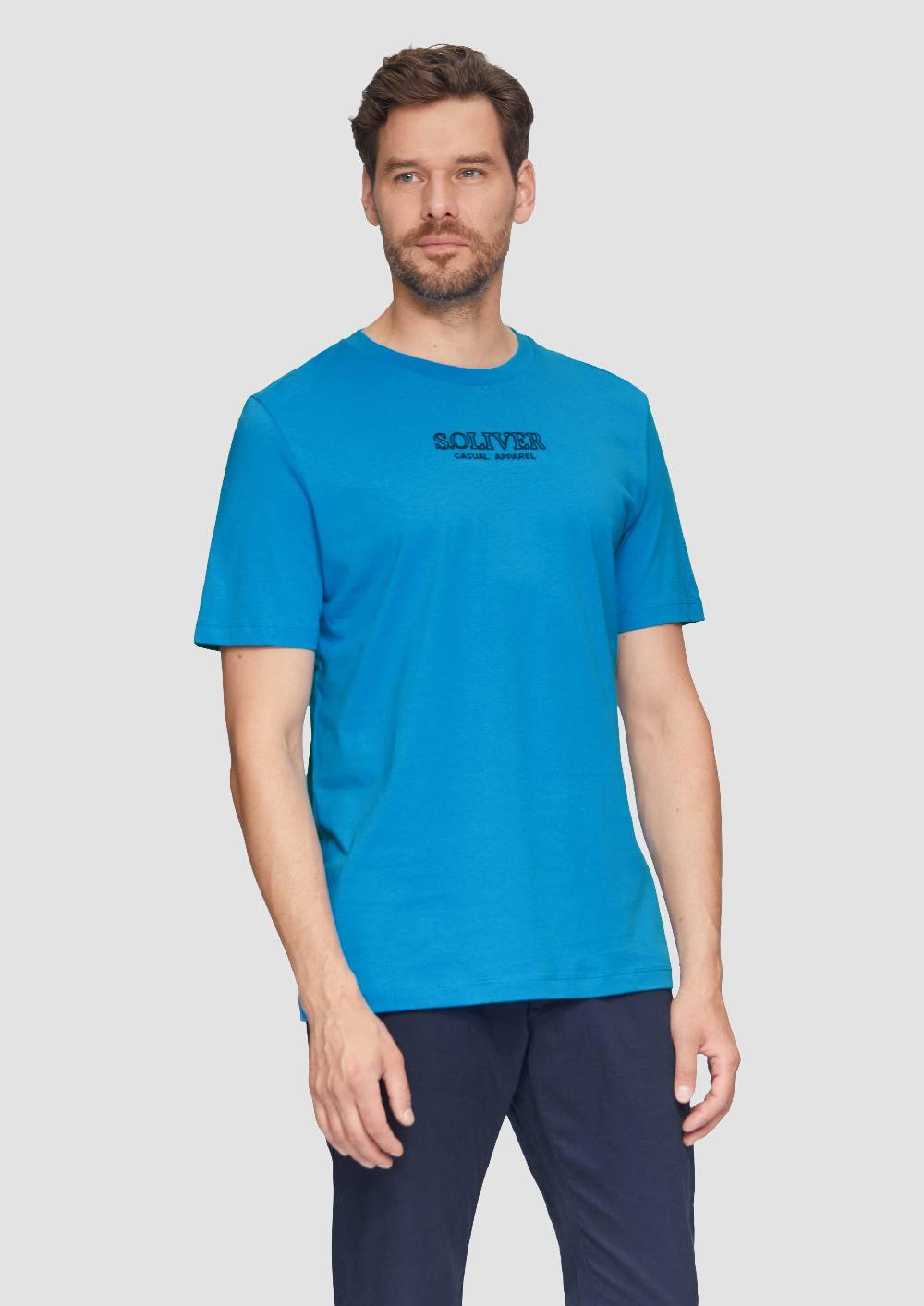S.Oliver T-Shirt Mit Logo-Motiven Aus Reiner Baumwolle