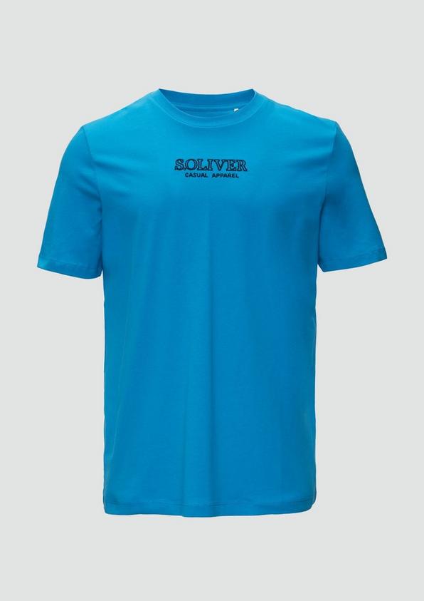 s.Oliver T-Shirt mit Logo-Motiven aus reiner Baumwolle