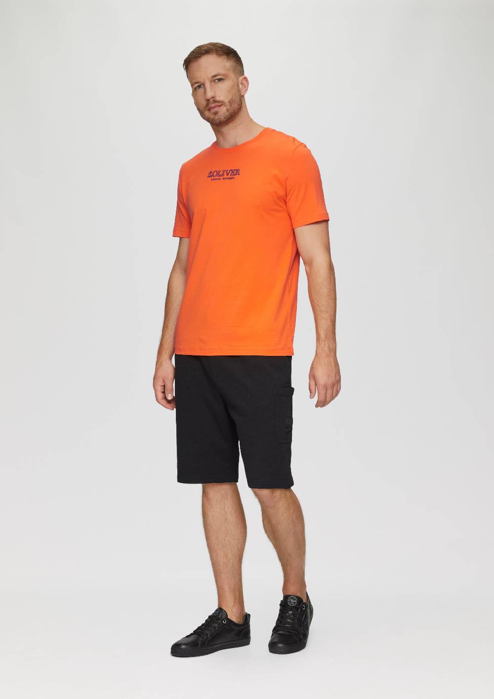 S.Oliver T-Shirt Mit Logo-Motiven Aus Reiner Baumwolle