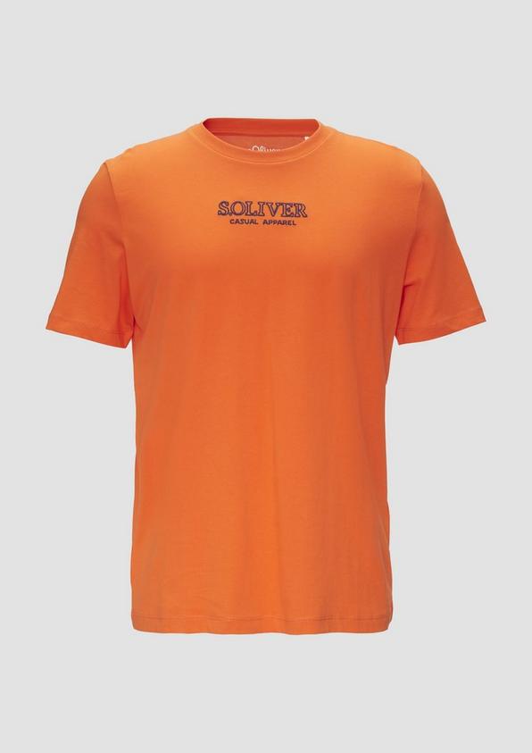 s.Oliver T-Shirt mit Logo-Motiven aus reiner Baumwolle