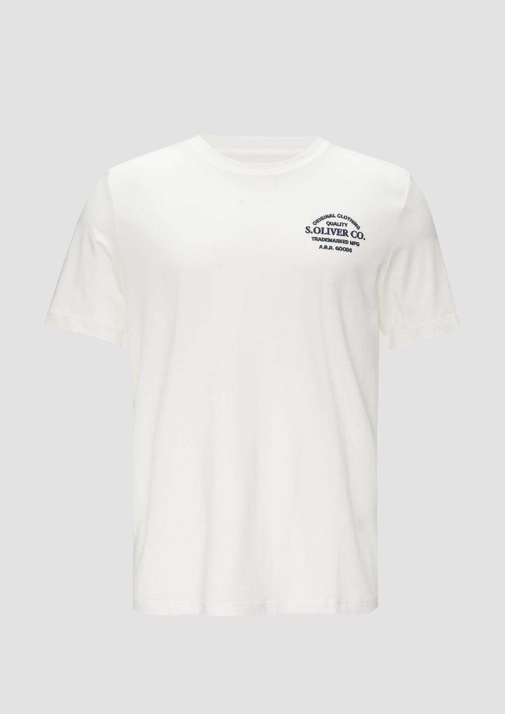 S.Oliver T-Shirt Mit Logo-Motiven Aus Reiner Baumwolle