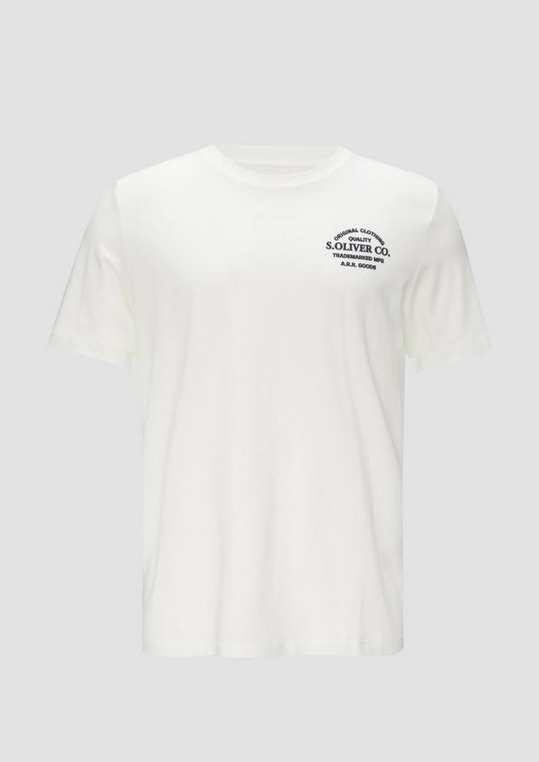 s.Oliver T-Shirt mit Logo-Motiven aus reiner Baumwolle