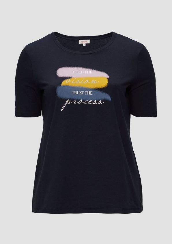 s.Oliver T-Shirt mit Rundhalsausschnitt und Front-Print