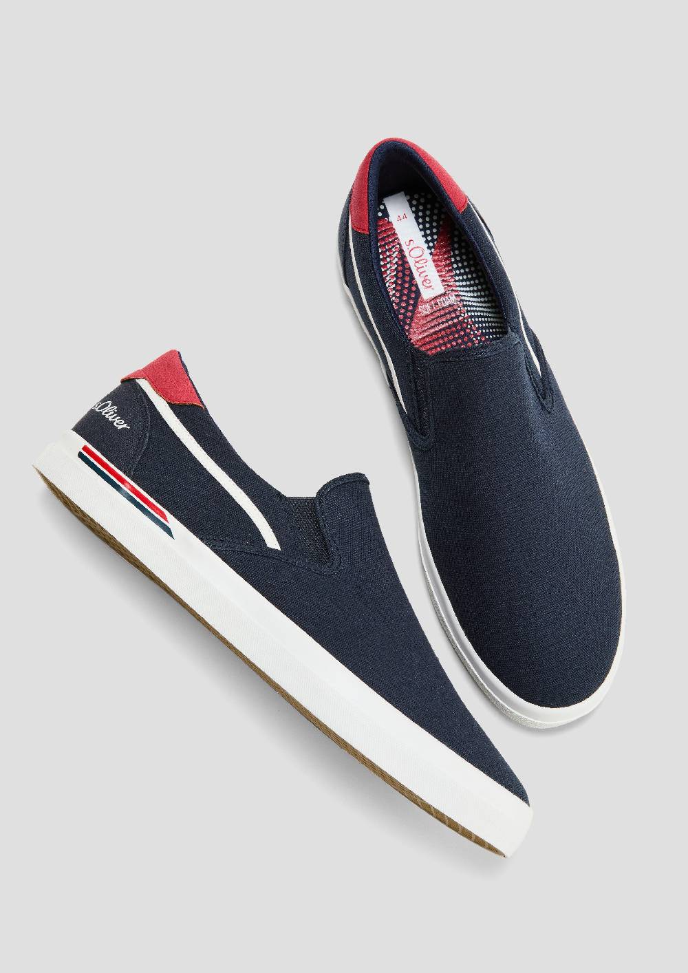 S.Oliver Textil-Slipper Mit Gummisohle Und Logo-Detail