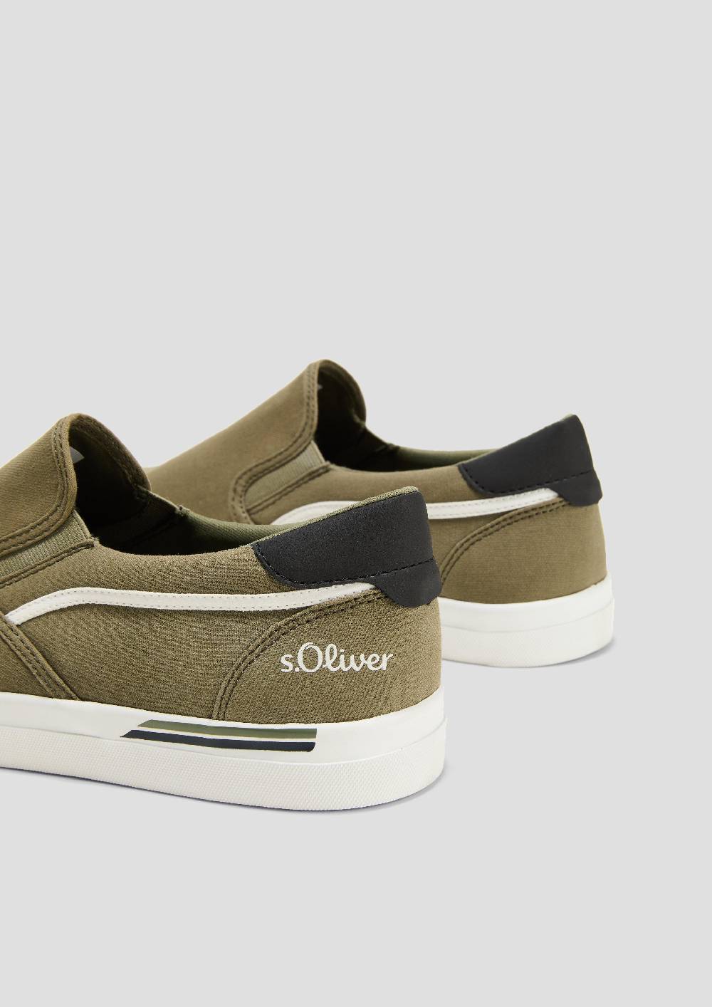 S.Oliver Textil-Slipper Mit Gummisohle Und Logo-Detail